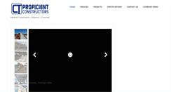 Desktop Screenshot of proficientconstructors.com