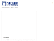 Tablet Screenshot of proficientconstructors.com